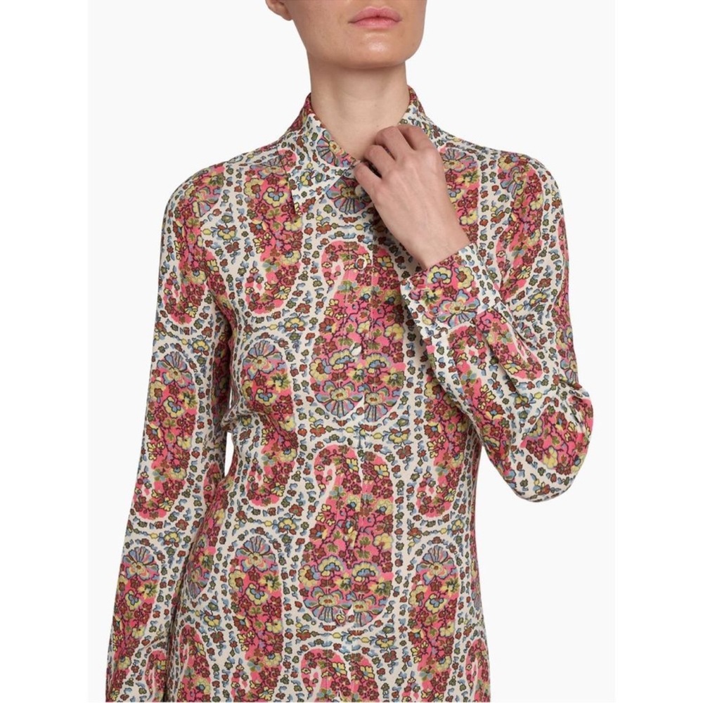 Etro Floral Paisley Midi Shirtdress - Picture 3 of 10